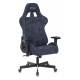 Кресло игровое геймерское Бюрократ VIKING KNIGHT LT27 FABRIC синий крестовина металл. Фото товара с разных ракурсов.