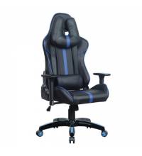 Игровое кресло  "GT Carbon GM-120", две подушки, экокожа, черное/синее, 531930