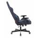 Кресло игровое геймерское Бюрократ VIKING KNIGHT LT27 FABRIC синий крестовина металл. Фото товара с разных ракурсов.