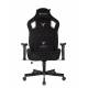 Кресло игровое Knight Outrider черный Light-20 с подголов. крестов. металл. Фото товара с разных ракурсов.