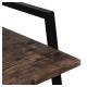 Стол на металлокаркасе BRABIX LOFT CD-003, 640х420х840 мм, цвет морёный дуб, 641215. Фото товара с разных ракурсов.