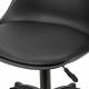 Кресло стул  "Eames MG-310 PL", пластик черный, экокожа черная, 532927. Фото товара с разных ракурсов.