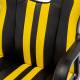 Игровое кресло  "Stripe GM-202", экокожа, черное/желтое, 532510. Фото товара с разных ракурсов.