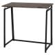 Стол на металлокаркасе BRABIX LOFT CD-001, 800х440х740 мм, складной, цвет морёный дуб, 641209. Фото товара с разных ракурсов.