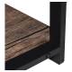 Стол на металлокаркасе BRABIX LOFT CD-006, 1200х500х730 мм, 2 полки, цвет морёный дуб, 641224. Фото товара с разных ракурсов.