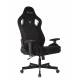 Кресло игровое Knight Outrider черный Light-20 с подголов. крестов. металл. Фото товара с разных ракурсов.
