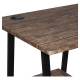 Стол на металлокаркасе BRABIX LOFT CD-006, 1200х500х730 мм, 2 полки, цвет морёный дуб, 641224. Фото товара с разных ракурсов.