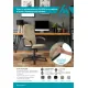 Кресло руководителя Бюрократ CH 002 Fabric песочный Light-21 крестов. пластик. Фото товара с разных ракурсов.