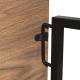Стол на металлокаркасе BRABIX LOFT CD-001, 800х440х740 мм, складной, цвет морёный дуб, 641209. Фото товара с разных ракурсов.