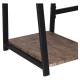 Стол на металлокаркасе BRABIX LOFT CD-006, 1200х500х730 мм, 2 полки, цвет морёный дуб, 641224. Фото товара с разных ракурсов.
