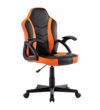 Игровое кресло  "Shark GM-203", экокожа, черное/оранжевое, 532513