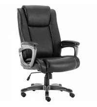 Кресло офисное  PREMIUM "Solid HD-005", НАГРУЗКА до 180 кг, рециклированная кожа, черное