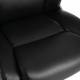 Кресло офисное  PREMIUM "Solid HD-005", НАГРУЗКА до 180 кг, рециклированная кожа, черное. Фото товара с разных ракурсов.