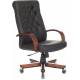Кресло руководителя Бюрократ T-9928WALNUT/ECO черный эко.кожа крестов. металл/дерево главное фото в маленьком размере