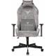 Кресло игровое Knight N1 Fabric серый Light-19 с подголов. крестов. металл. Фото товара с разных ракурсов.