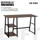 Стол на металлокаркасе BRABIX LOFT CD-006, 1200х500х730 мм, 2 полки, цвет морёный дуб, 641224 главное фото в маленьком размере