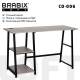 Стол на металлокаркасе BRABIX LOFT CD-006, 1200х500х730 мм, 2 полки, цвет дуб антик, 641225 главное фото в маленьком размере