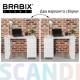 Стол письменный/компьютерный  "Scandi CD-016", 1100х500х750 мм, 4 ящика, белый, 641891, ЦБ013707-1. Фото товара с разных ракурсов.