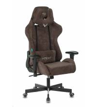 Кресло игровое Бюрократ VIKING KNIGHT LT10 FABRIC коричневый крестовина металл