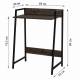 Стол на металлокаркасе BRABIX LOFT CD-003, 640х420х840 мм, цвет морёный дуб, 641215. Фото товара с разных ракурсов.