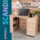 Стол письменный/компьютерный  "Scandi CD-016", 1100х500х750 мм, 4 ящика, дуб сонома, 641892, ЦБ013707-2 главное фото в маленьком размере