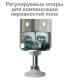 Стеллаж металлический  "MS Plus-200/40-5", 2000х1000х400 мм, 5 полок, регулируемые опоры, 291109, S241BR164502. Фото товара с разных ракурсов.