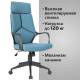 Кресло руководителя PREMIUM Prime EX-515, ткань, голубое. Фото товара с разных ракурсов.