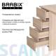 Стол письменный/компьютерный  "Scandi CD-016", 1100х500х750 мм, 4 ящика, дуб сонома, 641892, ЦБ013707-2. Фото товара с разных ракурсов.