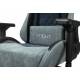 Кресло игровое геймерское Бюрократ VIKING 7 KNIGHT BL FABRIC синий текстиль/эко.кожа крестовина металл. Фото товара с разных ракурсов.