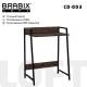 Стол на металлокаркасе BRABIX LOFT CD-003, 640х420х840 мм, цвет морёный дуб, 641215 главное фото в маленьком размере