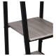 Стол на металлокаркасе BRABIX LOFT CD-006, 1200х500х730 мм, 2 полки, цвет дуб антик, 641225. Фото товара с разных ракурсов.
