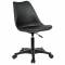 Кресло стул  "Eames MG-310 PL", пластик черный, экокожа черная, 532927 главное фото в маленьком размере