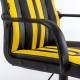 Игровое кресло  "Stripe GM-202", экокожа, черное/желтое, 532510. Фото товара с разных ракурсов.
