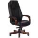Кресло бюрократ T-9923 WALNUT_BLACK   (Натуральная кожа) главное фото в маленьком размере
