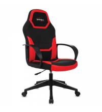 Игровое кресло BRABIX Alpha GM-018, ткань/экокожа, черное/красное, 532637, GM-018_532637