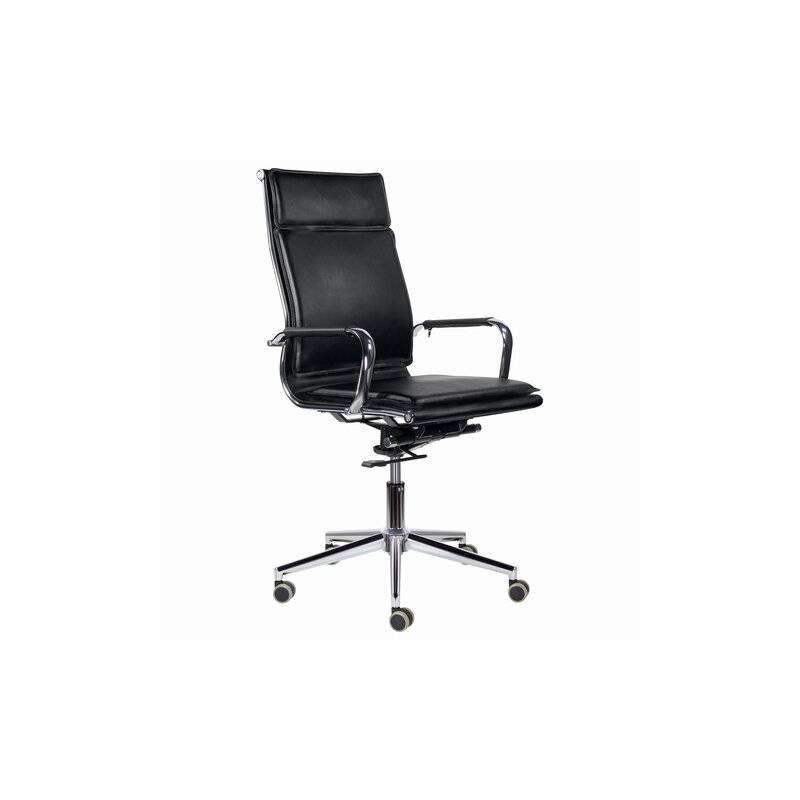 Кресло руководителя PREMIUM Kayman EX-532, экокожа, хром, черное главное фото