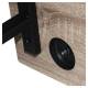 Стол на металлокаркасе BRABIX LOFT CD-006, 1200х500х730 мм, 2 полки, цвет дуб антик, 641225. Фото товара с разных ракурсов.