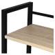 Стол на металлокаркасе BRABIX LOFT CD-005,1200х520х1200 мм, 3 полки, цвет дуб натуральный, 641223. Фото товара с разных ракурсов.