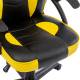 Игровое кресло  "Shark GM-203", экокожа, черное/желтое, 532514. Фото товара с разных ракурсов.