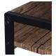 Стол на металлокаркасе BRABIX LOFT CD-003, 640х420х840 мм, цвет морёный дуб, 641215. Фото товара с разных ракурсов.