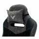 Кресло игровое геймерское Бюрократ VIKING 6 KNIGHT B FABRIC черный крестовина металл. Фото товара с разных ракурсов.