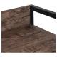 Стол на металлокаркасе BRABIX LOFT CD-003, 640х420х840 мм, цвет морёный дуб, 641215. Фото товара с разных ракурсов.