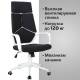 Кресло руководителя PREMIUM Prime EX-515, пластик белый, ткань, черное. Фото товара с разных ракурсов.