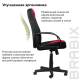 Кресло руководителя City EX-512, ткань черная/красная, TW. Фото товара с разных ракурсов.