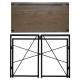 Стол на металлокаркасе BRABIX LOFT CD-002, 1000х500х750 мм, складной, цвет морёный дуб, 641212. Фото товара с разных ракурсов.