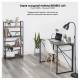 Стол на металлокаркасе BRABIX LOFT CD-002, 1000х500х750 мм, складной, цвет морёный дуб, 641212. Фото товара с разных ракурсов.