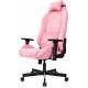 Кресло игровое Knight N1 Fabric розовый Velvet 36 с подголов. крестов. металл. Фото товара с разных ракурсов.
