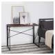 Стол на металлокаркасе BRABIX LOFT CD-002, 1000х500х750 мм, складной, цвет морёный дуб, 641212. Фото товара с разных ракурсов.